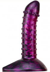 Dildo Fantasy Saperli 16 x 4,5 cm Purple-Black - gb45077