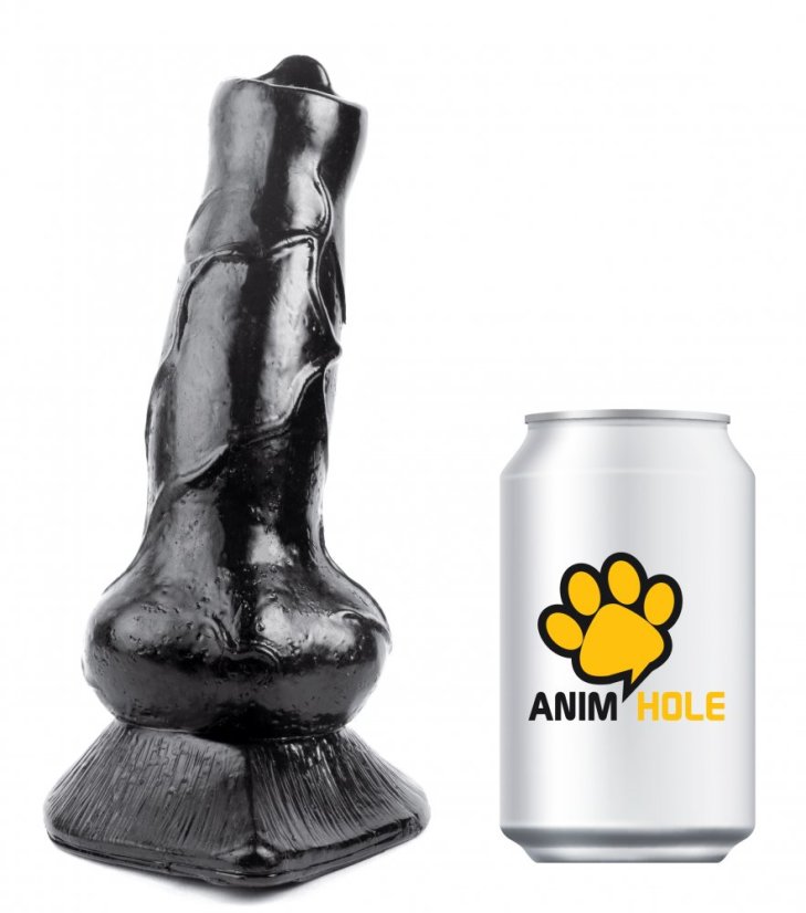 Černé dildo - Maltese Dog (16,5 x 6,5 cm)