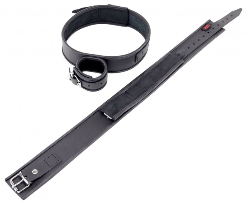 Kožené putá stehna-ruky (PEVNE SPOJENÉ) - gb29416