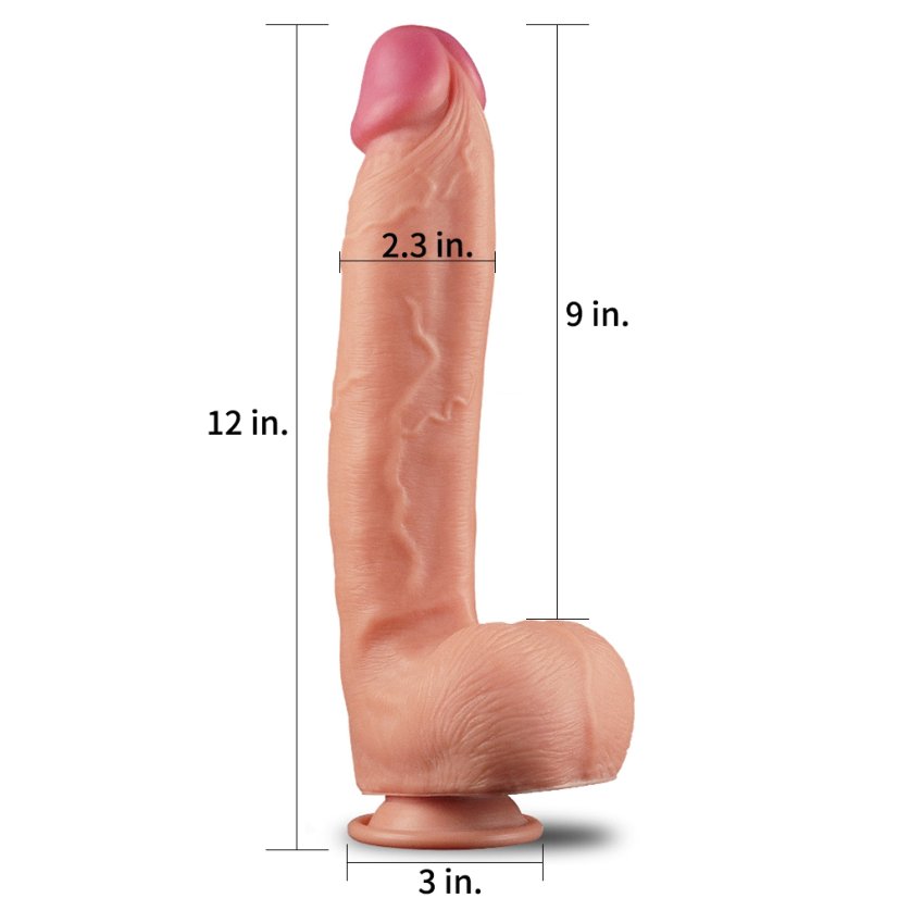 Realistic King Size Strong Nature Cock 22 x 5,7 cm - gb12484