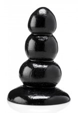 Černé dildo - HT24 (17 x 8,5 cm) - gb20014