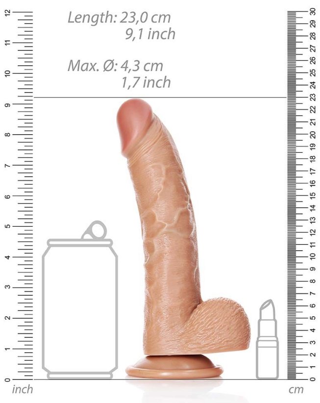 RealRock Curved Dildo 17 x 4,3 cm Latino - gb44473