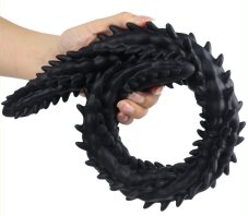 Double Dildo Scolop L 60 x 5 cm Black - gb44575