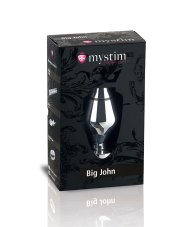 Kovový anální kolík pro elektrosex - Big John XL - balení