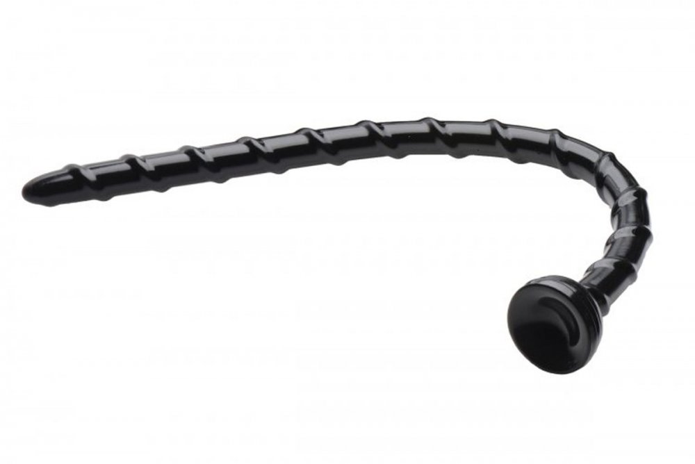 Černé dildo - Swirl Hose Snake (45 x 2,2 cm) - gb17808