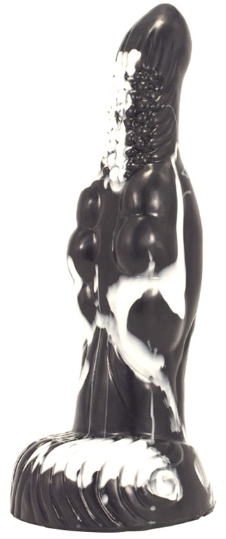 Freki Dildo 20 x 6 cm Black-White - gb33559