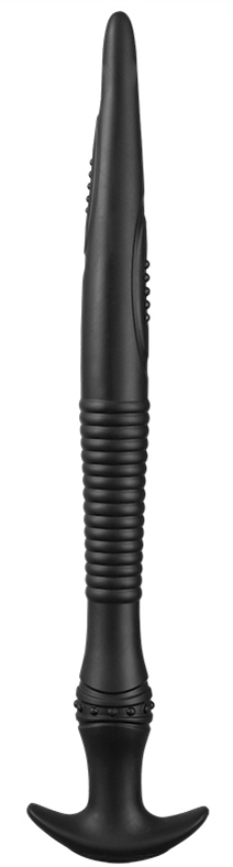 Vikaelis long dildo L 55 x 5,5 cm Black - gb41854