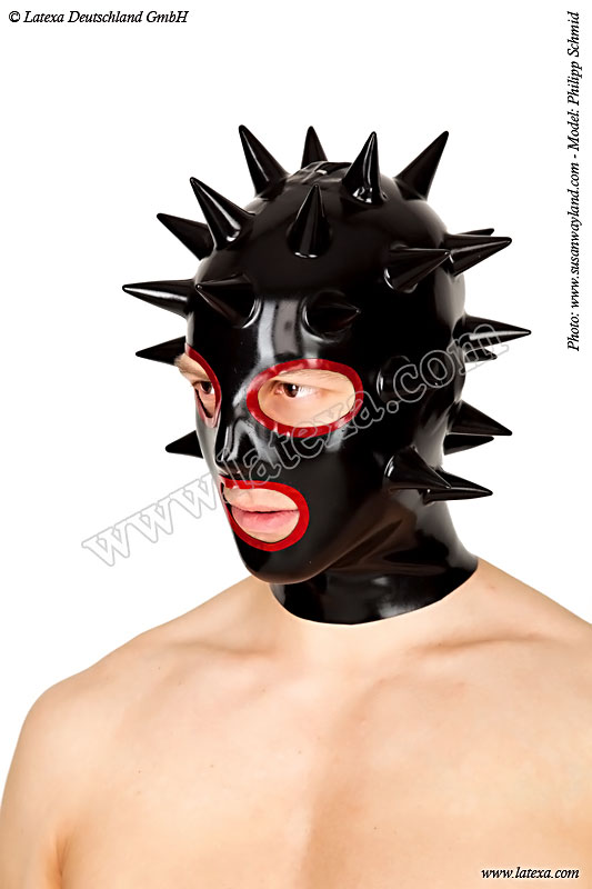 Latexová maska s hroty - la3292