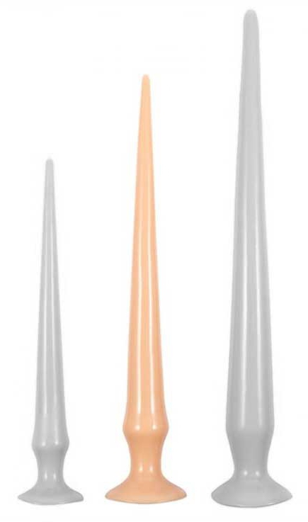 Long Dildo Tail Flex M 40 x 4,5 cm Flesh - gb31287