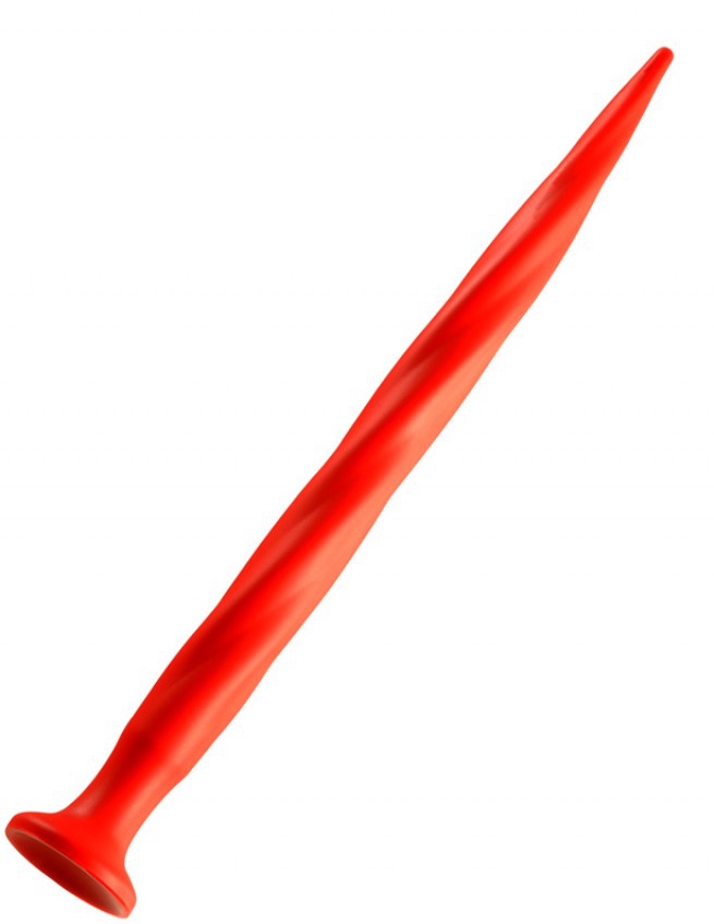 Long Stretch Worm Dildo N°1 (39 x 3 cm) Red - gb36525