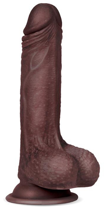 Realistic Dildo Slidy Cock 12,5 x 3,8 cm Brown - gb42517