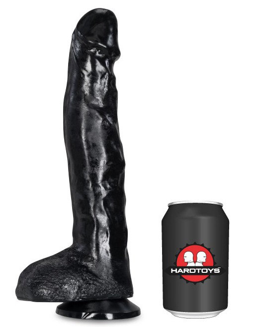 Černé dildo - Auguste (25 x 5,5 cm) - gb21435
