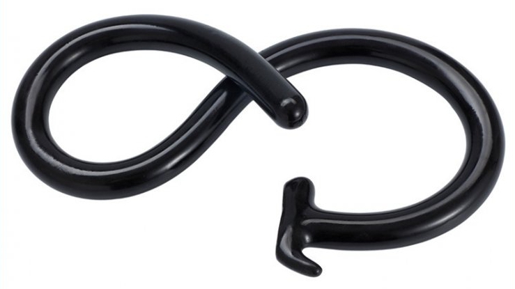 Mega Snake Long Dildo 100 x 3 cm Black - gb32018